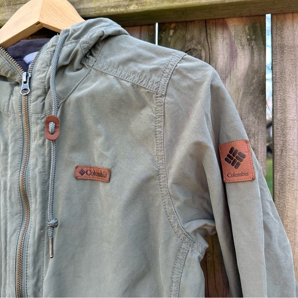 Columbia Cultus Lake Hooded Anorak Jacket Size Small Cypress Sage Green - Picture 5 of 15